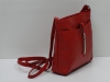 Piros női bőr táska, válltáska (MaxModa)