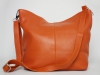 Narancssárga női bőr táska, válltáska (Genuine)