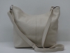 Világos bézs-drapp női bőr táska, válltáska (Genuine)
