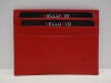 Piros bőr kártyatartó (Bellugio)