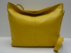 Sárga női bőr táska, válltáska (Genuine)