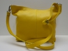 Sárga női bőr táska, válltáska (Genuine)