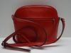 Piros női bőr táska, válltáska