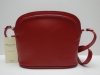 Piros női bőr táska, válltáska (Monarchy)
