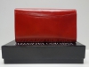 Piros keretes női bőr pénztárca (Emporio Valentini)