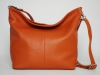 Narancssárga női bőr táska, válltáska (Genuine)