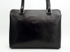 Fekete női bőr táska, válltáska (MaxModa)
